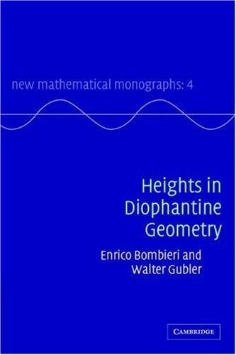 Couverture : Heights in Diophantine Geometry (New Mathematical Monographs)