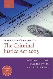Couverture : Blackstone's guide to the Criminal Justice Act 2003