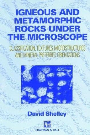 Couverture : Igneous and metamorphic rocks under the microscope