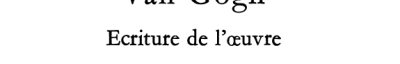 Couverture : Van Gogh