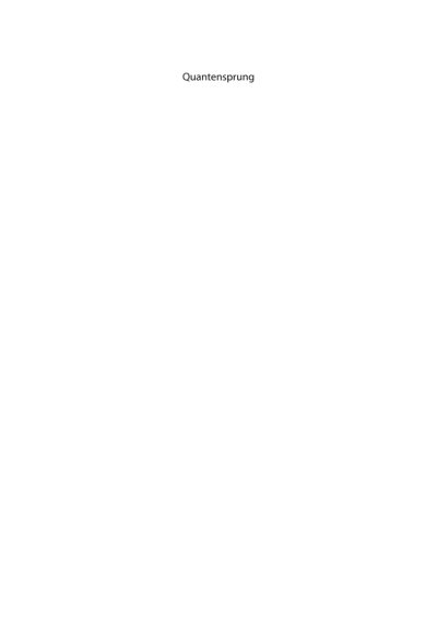 Couverture : Quantensprung