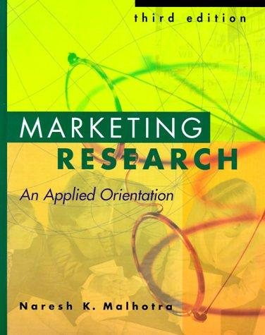 Couverture : Marketing research
