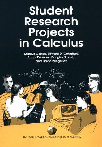 Couverture : Student research projects in calculus