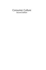 Couverture : Consumer Culture