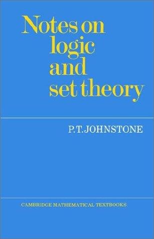 Couverture : Notes on logic and set theory