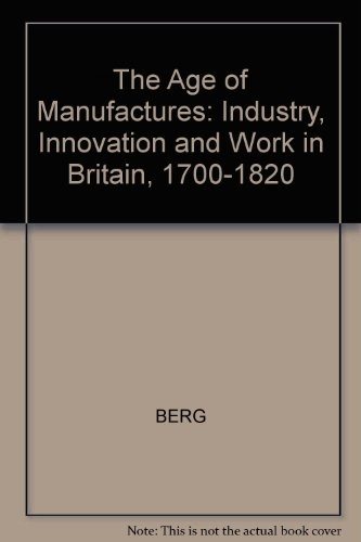 Couverture : The age of manufactures