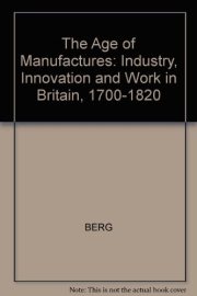 Couverture : The age of manufactures