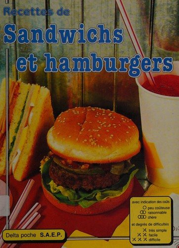 Couverture : Recettes de sandwichs et hamburgers