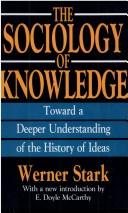 Couverture : The sociology of knowledge