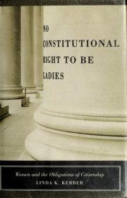 Couverture : No constitutional right to be ladies