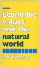 Couverture : ECONOMIC VALUES AND THE NATURAL WORLD