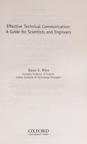 Couverture : Effective technical communication