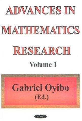Couverture : Advances in Mathematics Research