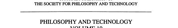 Couverture : Philosophy of technology in Spanish speaking countries