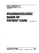 Couverture : Pharmacologic basis of patient care