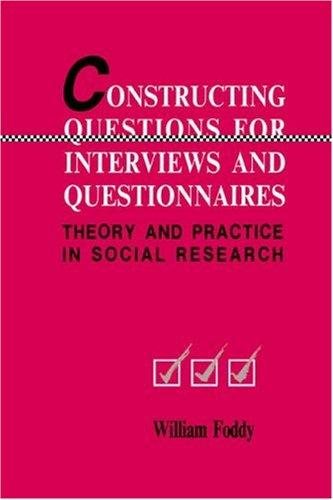 Couverture : Constructing questions for interviews and questionnaires