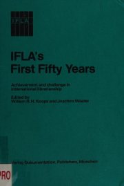 Couverture : IFLA's first fifty years
