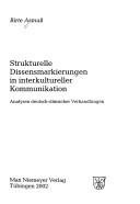 Couverture : Strukturelle Dissensmarkierungen in interkultureller Kommunikation
