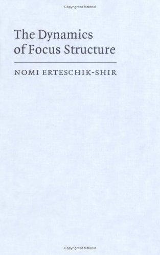 Couverture : The dynamics of focus structure