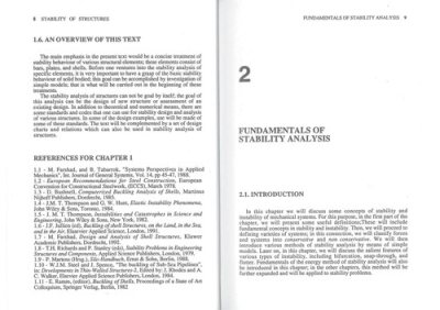 Couverture : Stability of structures
