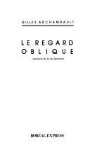 Couverture : Le regard oblique