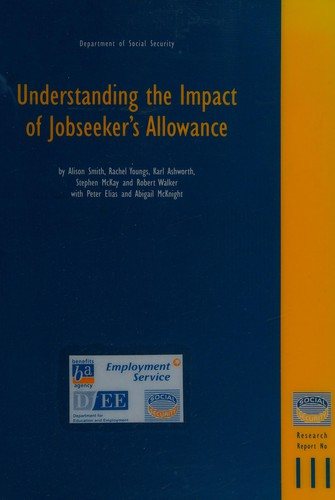 Couverture : Understanding the impact of Jobseeker's Allowance
