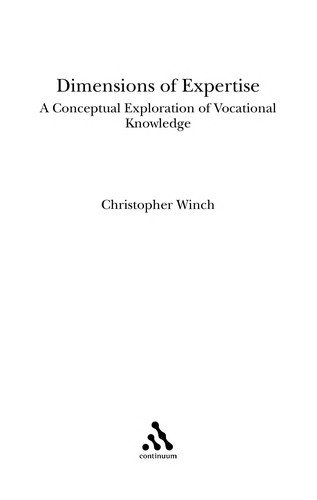 Couverture : Dimensions of expertise