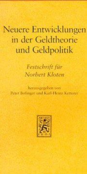Couverture : Neuere Entwicklungen in der Geldtheorie und Geldpolitik