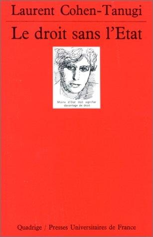 Couverture : Le Droit sans l'Etat