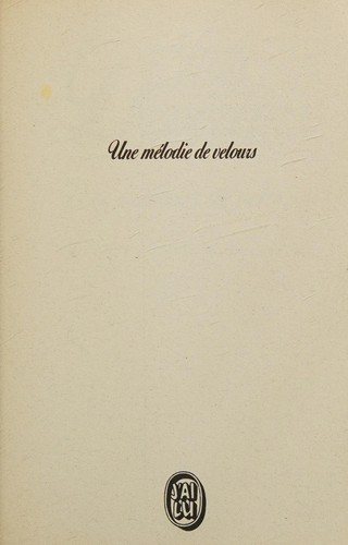 Couverture : Une mélodie de velours