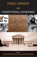 Couverture : Public Opinion and Constitutional Controversy