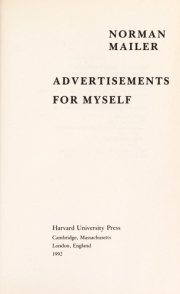 Couverture : Advertisements for myself