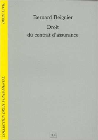 Couverture : Droit du contrat d'assurance