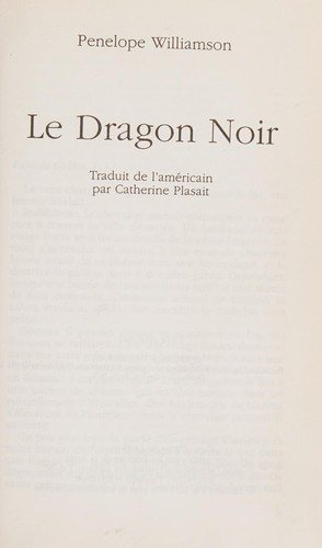 Couverture : Le dragon noir