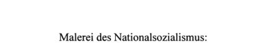 Couverture : Malerei des Nationalsozialismus