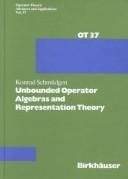 Couverture : Unbounded Operator Algebras and Representation Theory