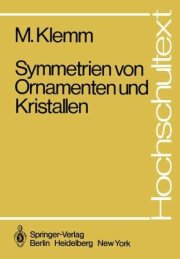 Couverture : Symmetrien von Ornamenten und Kristallen (Hochschultext) (German Edition)