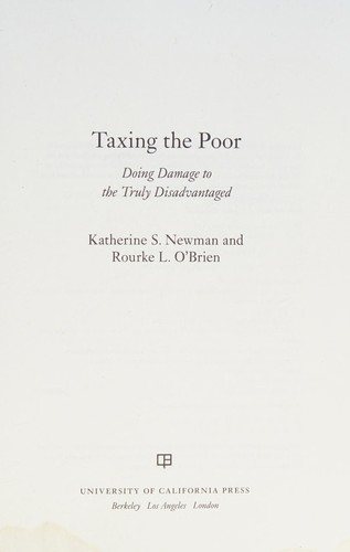 Couverture : Taxing the poor
