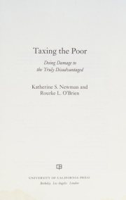 Couverture : Taxing the poor