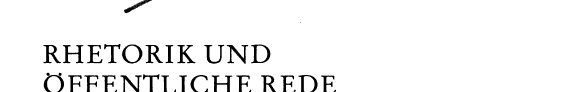 Couverture : Rhetorik und öffentliche Rede