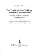 Couverture : Vom Frankenreich zur Entfaltung Deutschlands und Frankreichs