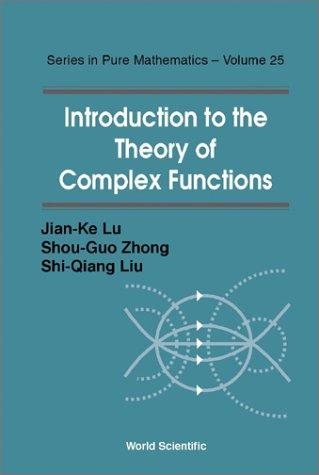 Couverture : Introduction to the theory of complex functions