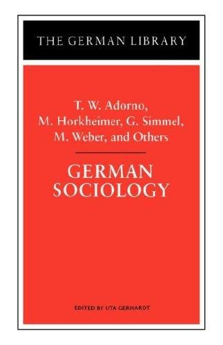 Couverture : German sociology