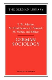Couverture : German sociology