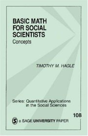 Couverture : Basic math for social scientists