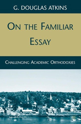 Couverture : On the familiar essay