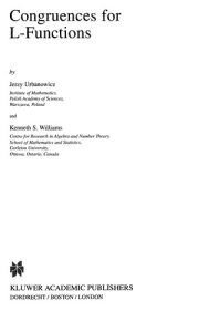 Couverture : Congruences for L-functions