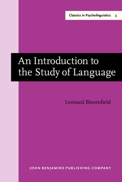 Couverture : An Introduction to the Study of Language (Classics in Psycholinguistics, Vol 3)