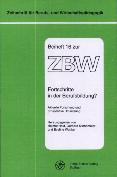 Couverture : Fortschritte in der Berufsbildung?