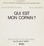 Couverture : Bibliotheque Des Benjamins